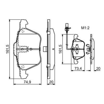 Гальмівні колодки Bosch 0 986 424 777 Вінниця