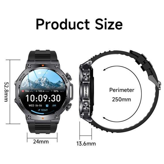 Часы умные наручные Smart Mevaden Ultra Rubber (2 ремешка) Киев - изображение 3