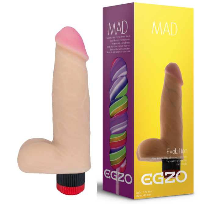 Вибратор EGZO Ciberskin V005 ( 17,5 см х 4 см ) Sex Aura Киев - изображение 1