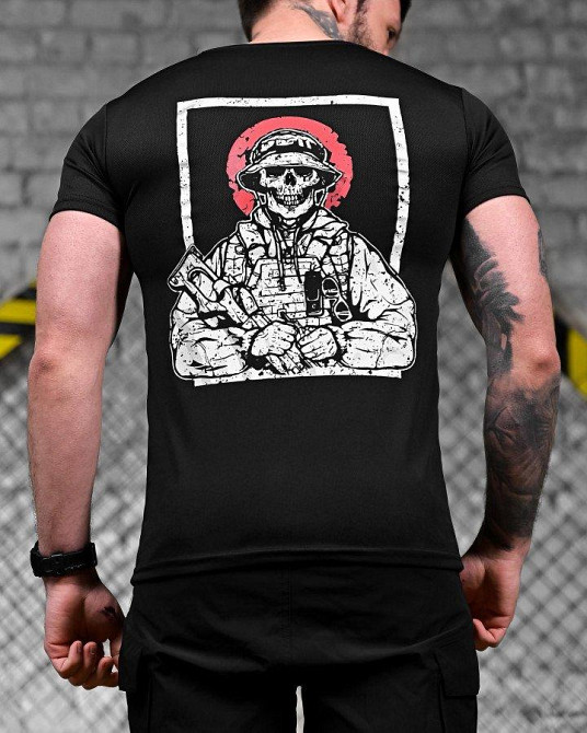 Футболка Воїн чорна ДЛ7220 Одеса - фото 4