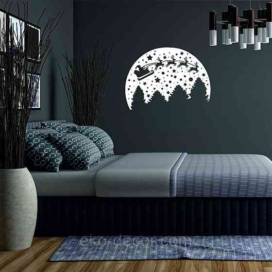 Декоративное настенное Панно «Новый год», Декор на стену 110*80 см, Белый Киев