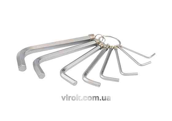 Ключі 6-гранні Г-подібні YATO : Cr-V, М2-10 мм, 8 шт. [12/72] Одесса