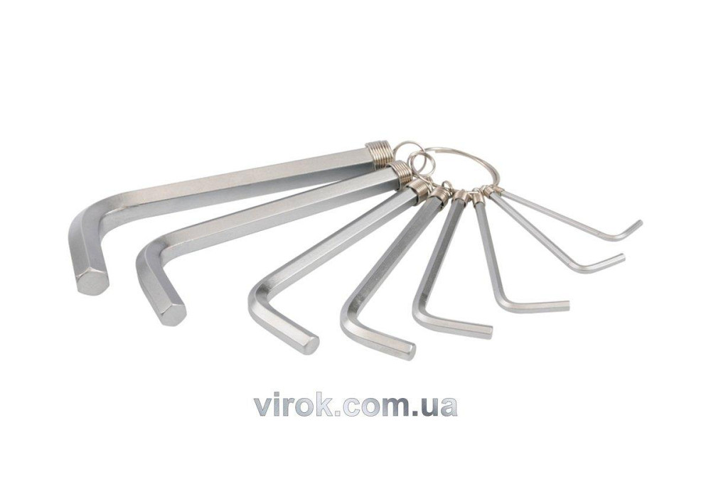 Ключі 6-гранні Г-подібні YATO : Cr-V, М2-10 мм, 8 шт. [12/72] Одеса - фото 1