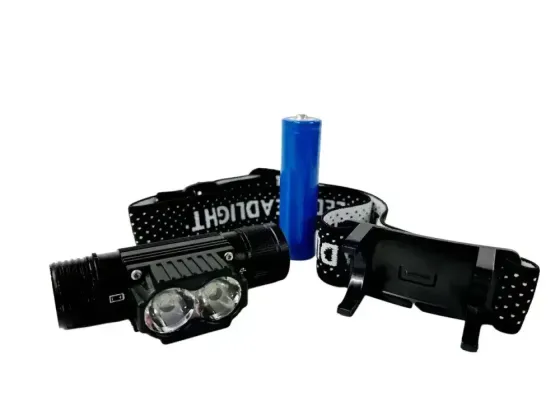 Налобний ліхтар з акумулятором 1x18650, зарядка Type-C, 3 режими світла, компактний і зручний Одеса