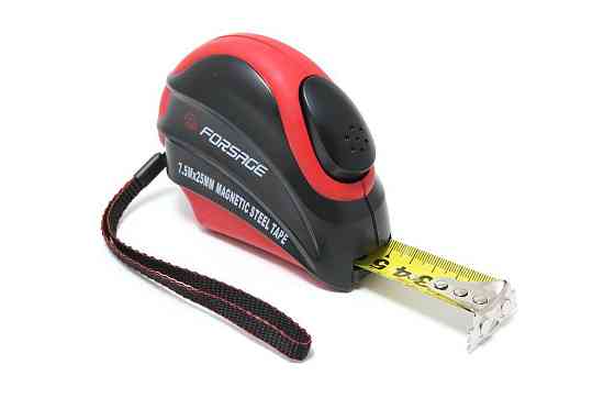 Рулетка 3мх16мм (магнітний зачіп, автоблокування, двухкомпанентний корпус) Forsage F-5096P803 Одеса