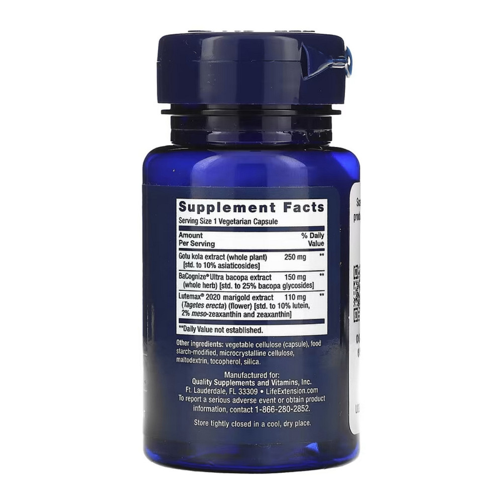 Для пам'яті та роботи мозгу Life Extension Quick Brain Nootropic 30 вег капс Київ - фото 2