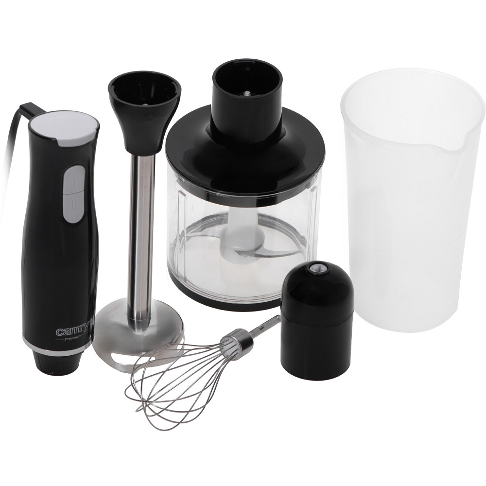 Блендер Camry CR 4630 ручний/ 800Вт/ 2 швидк./чаша для змішування/ мультиподрібнювач/ чорний Винница - изображение 4