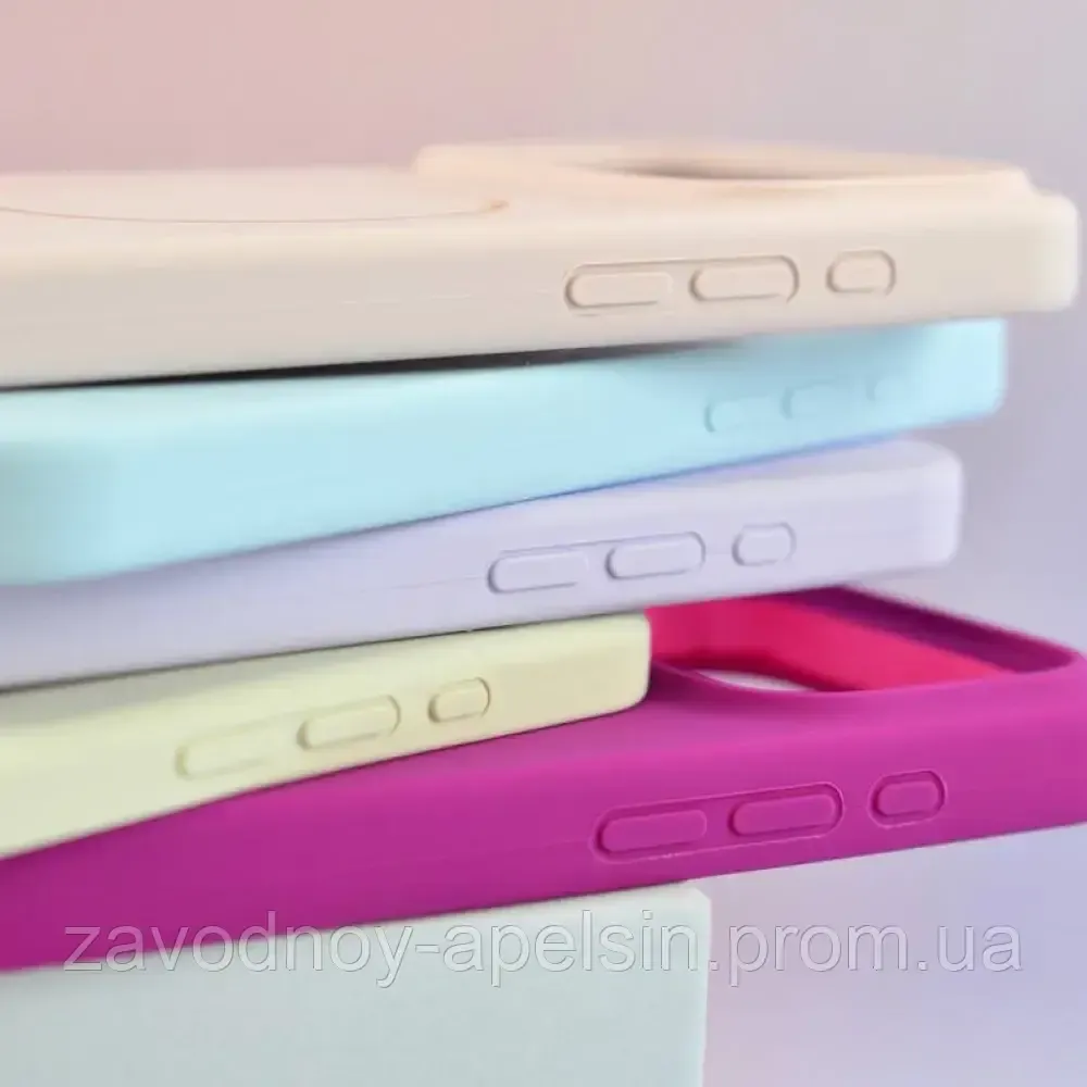 IPhone 17 Air Чехол силиконовый микрофибра Магсейф (коричневый) Одесса - изображение 3