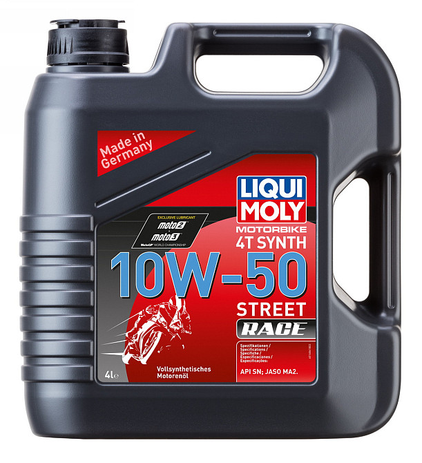 LIQUI MOLY 1686 Motorbike 4T Synth 10W-50 Street Race — Синтетична моторна олива для мотоциклів | Максимальний захист для спортивн Ковель - фото 1