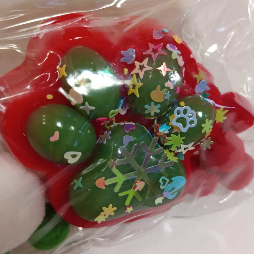 Лапки сквиш новогодняя антистресс лапка Табо Киев - изображение 2