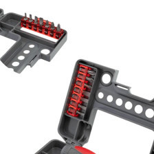 Викрутка з бітами та головками 1/4" 38 шт CrV тріскаточна (футляр) Мукачево - фото 4