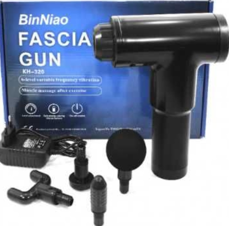 Ударний масажер пістолет Fascial Gun перкусійний акумуляторний Ручной. Харків - фото 4