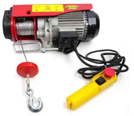 Тельфер електричний BX-563, підйом 750 кг, 2500 Вт, 6/12 м, з пультом керування та захистом від перегріву. Одеса