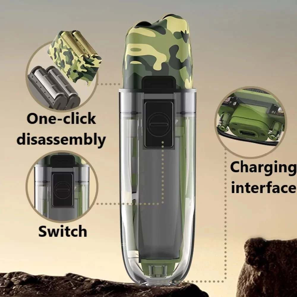 Шейвер Kemei KM-TX7 електробритва (сухе та вологе гоління) Вінниця - фото 7