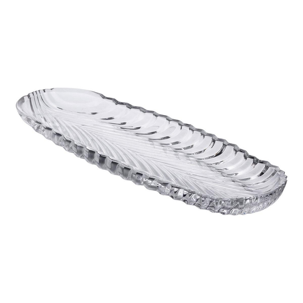 Скляне блюдо для закусок та фруктів 39х13.5 см Київ - фото 1
