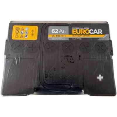 Акумулятор автомобільний EUROCAR 6СТ-62АЗ (0) (-/+) (L2) 600А12V (E) Вінниця