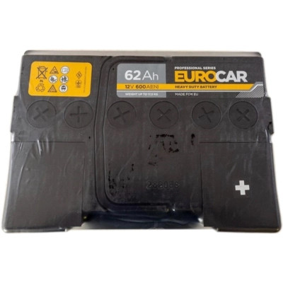 Акумулятор автомобільний EUROCAR 6СТ-62АЗ (0) (-/+) (L2) 600А12V (E) Вінниця - фото 3