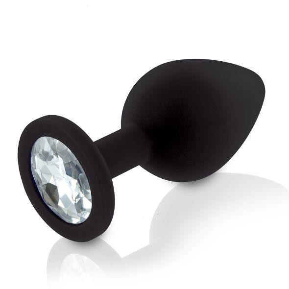 Набор анальных пробок с кристаллом Rianne S: Booty Plug Set Black, диаметр 2,7см, 3,5см, 4,1см Sex Aura Киев - изображение 4