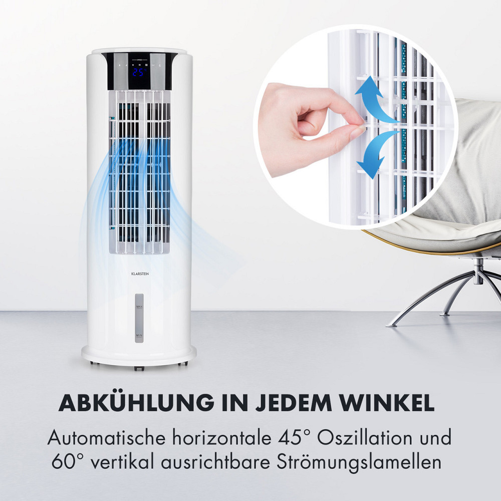 Skyscraper Horizon Air Cooler Fan Humidifier 60 W 486 m3/h 3.5L Tank White (Німеччина, читати опис) Рівне - фото 4