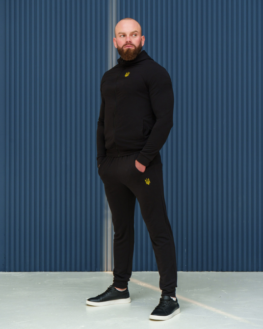 Костюм спортивній мужской тризуб весна Черный L Харьков - изображение 4