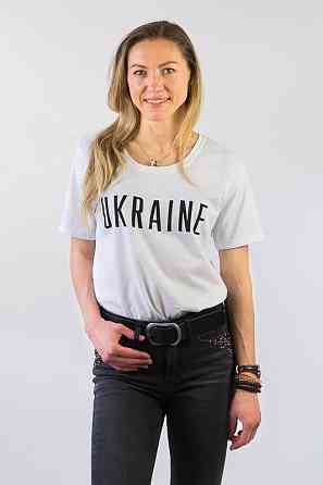 Футболка патриотическая женская 50-52 белый Киев