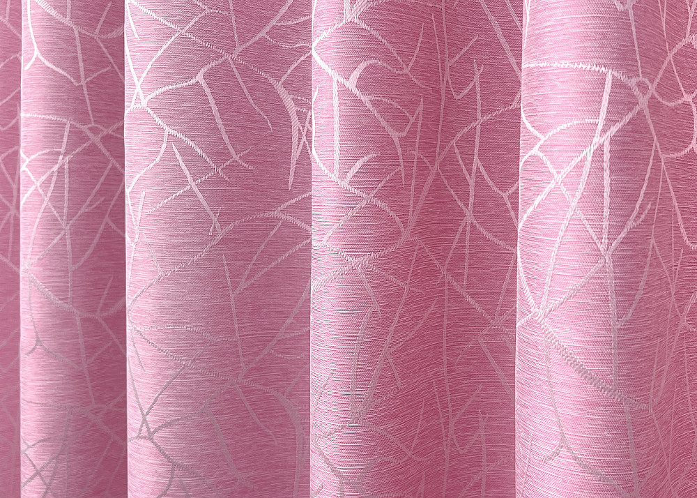 Комплект коротких штор VR-Textil Жакард Савана № 519ш Розовый 130х170 см 2 шт (35-0419) Киев - изображение 6