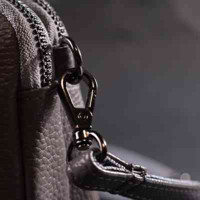 Сумка Vintage Из натуральной кожи Серая (22278) Винница