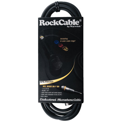 Мікрофонний кабель RockCable Microphone Cable - XLR (f) / TRS Jack 3m (RCL 30383 D6 F BA) Вінниця - фото 3