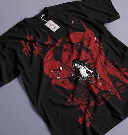 Футболка для хлопчика з аніме принтом Тріангле Хеад Сіленке Хілл оверсайз (зріст від 165 до 180) Чорний AnimeJ1151m Дніпро