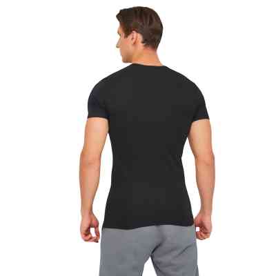 Футболка Kappa T-shirt Mezza Manica Scollo V K1311 Nero чорний XXL (8052394813997) Вінниця