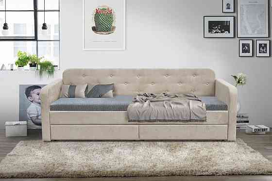 Ліжко Малібу 800*2000, Аляска 15 беж Дніпро