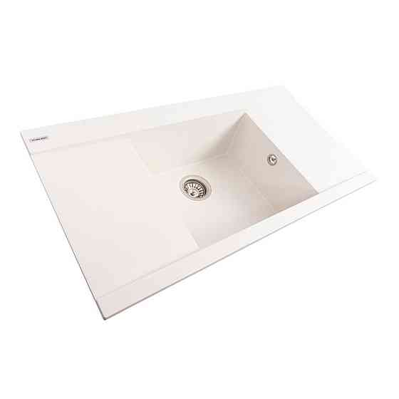 VALESO Гранітна мийка для кухні VALESO ATLAS 9651 матова Білосніжна Киев