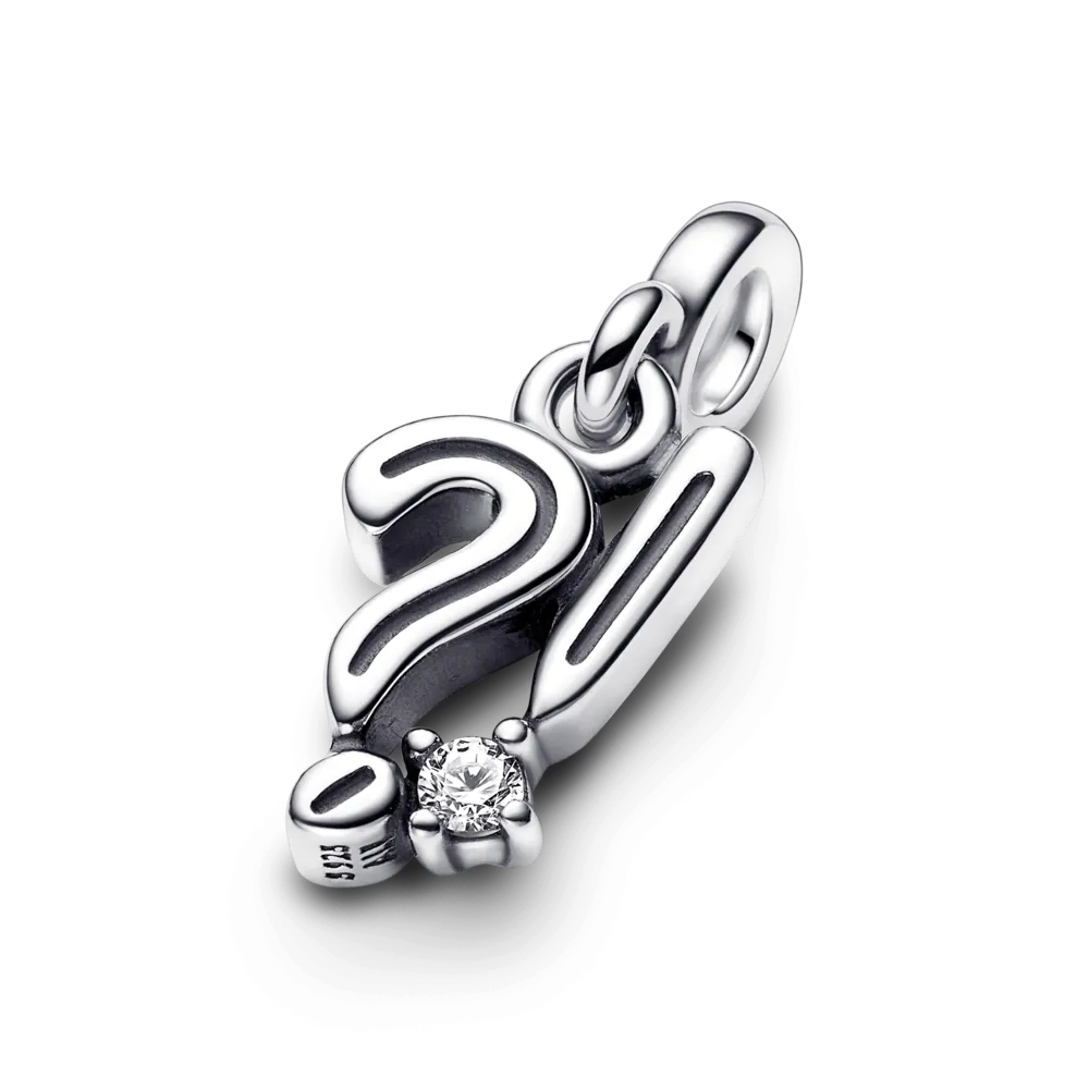 Срібна намистина для браслетів Пандора Мі "Знаки питання й оклику" 792265C01 MasterSem Київ - фото 3