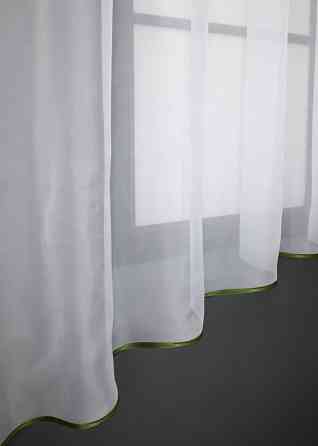 Кухонная гардина VR-Textil № 036к арка белый с оливковым 280х170 см (52-0926) Киев