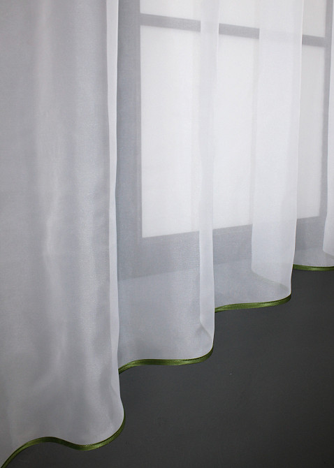 Кухонная гардина VR-Textil № 036к арка белый с оливковым 280х170 см (52-0926) Киев - изображение 5