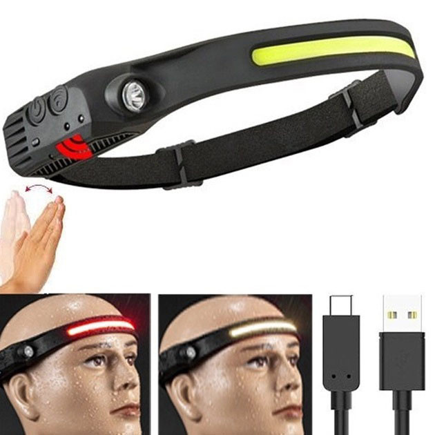 Головний ліхтар для активного відпочинку, Потужний акумуляторний ліхтар для риболовлі VB-69 Львів - фото 7