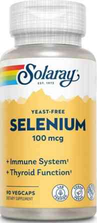 Селен без дріжджі Solaray Selenium 100 мкг 90 капс Київ