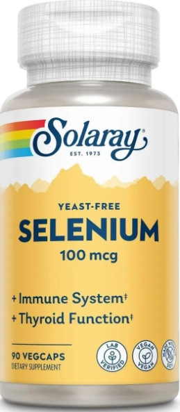 Селен без дрожжей Solaray Selenium 100 мкг 90 капс Киев - изображение 1