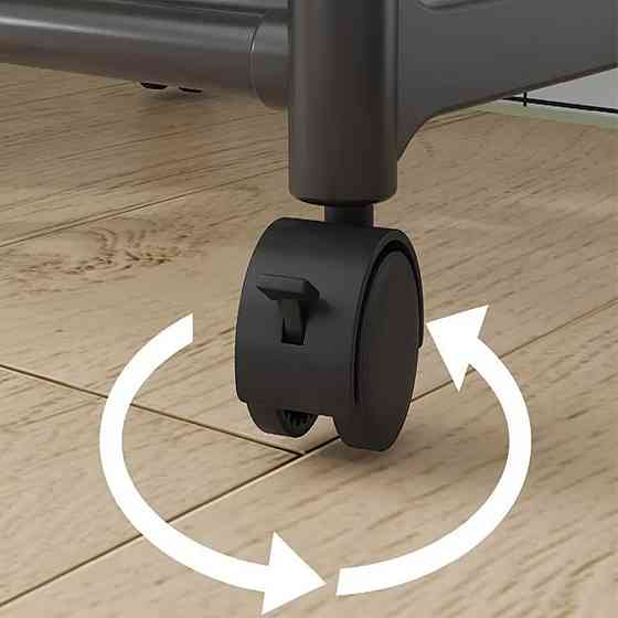 Кухонный стеллаж на колесах,4 полки,130х42х34см SBR Киев