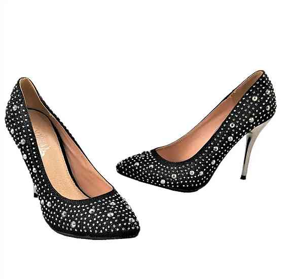 Жіночі Чорні Туфлі на Каблуку Модельні Шпилька (розміри: 36,37,39) — 11 Дніпро