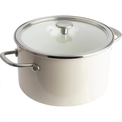 Кастрюля KitchenAid Steel Core 24 см 6 л мигдалевий крем (CC003269-001) Винница - изображение 1