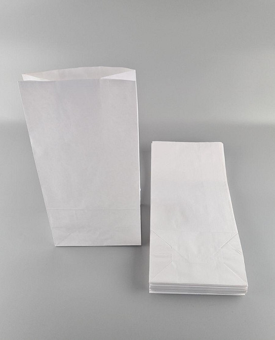 Пакет паперовий 39*19*12см 70 г\м2 білий з дном уп. 25 шт. Харків - фото 2