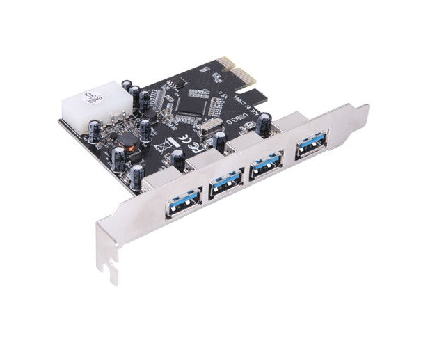 PCI-E Контролер USB3.0 (4ext. Molex) VIA, RTL Вінниця - фото 1