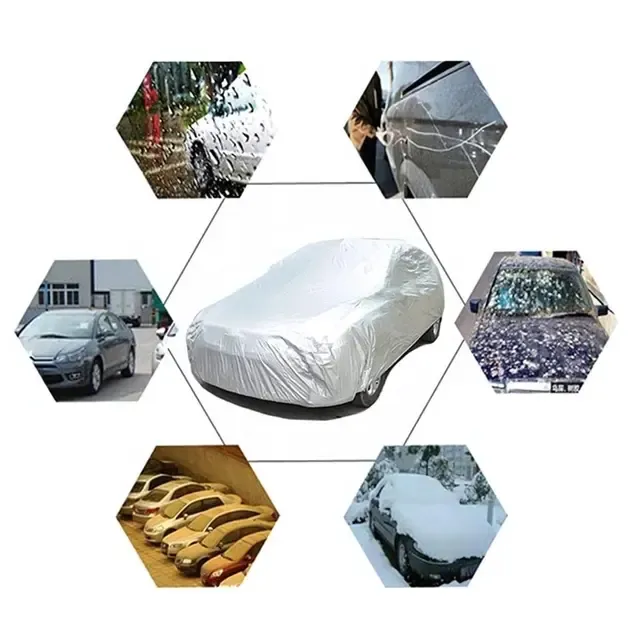 Защитный чехол-тент для авто от снега, дождя, солнца XXL - 580x175x120 см, однослойная защитная накидка на машину, автомобильный тент Коломыя - изображение 2