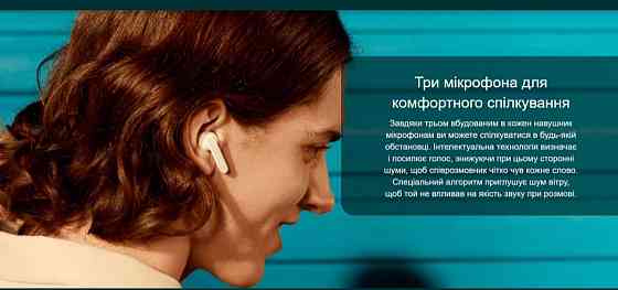 Наушники: OPPO Enco Free 2 (ETI71) White ANC, 3 Микрофона. Харків