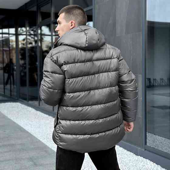 Чоловіча зимова куртка темно-сіра Pobedov Snowfall Київ