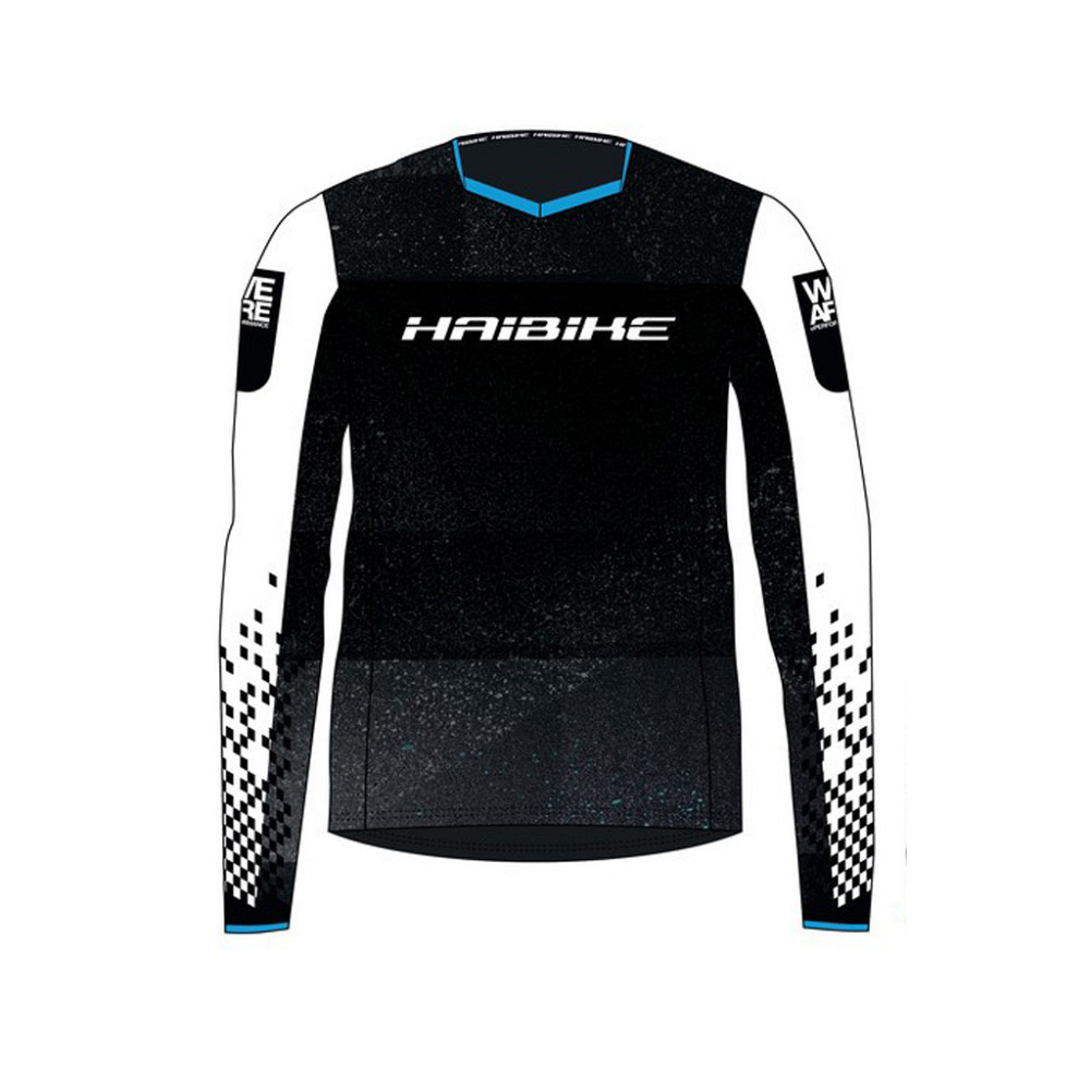 Футболка Haibike "Freeride", длинный рукав, XS, черно-белый Київ - фото 1