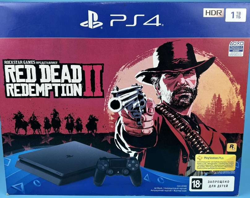 Playstation 4 Slim 1ТБ + Red Dead Redemption 2, Вітринний зразок. Харків - фото 2
