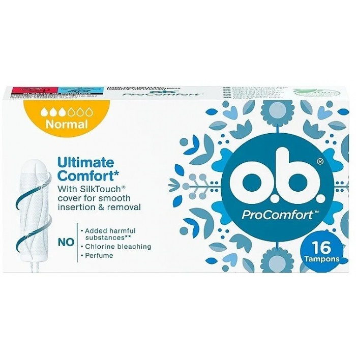 Тампони o.b. ProComfort Normal 3 краплі 16 шт Гостомель - изображение 1