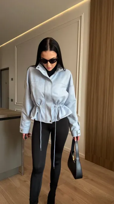 Женская замшевая куртка с талией Одесса - изображение 17